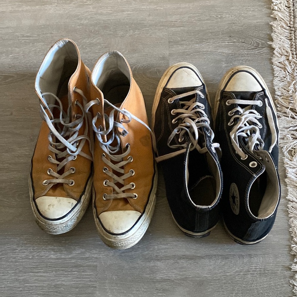 2 pairs of chuck 70’s converse size 11.5